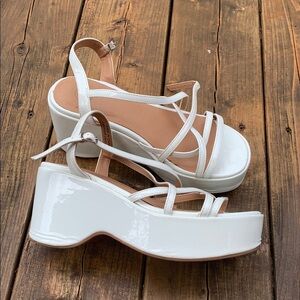 Urban outfitters platform strappy sandals